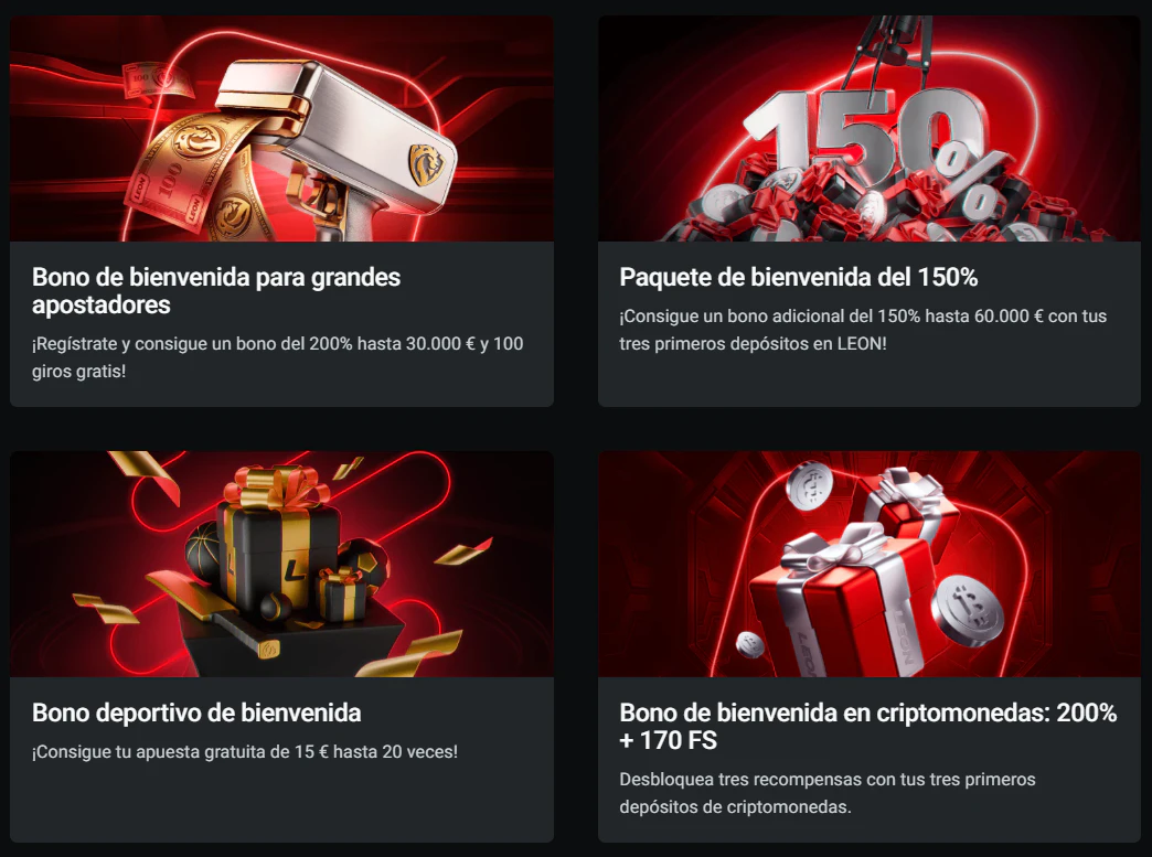 Leon Casino bonos de bienvenida para casino y apuestas deportivas